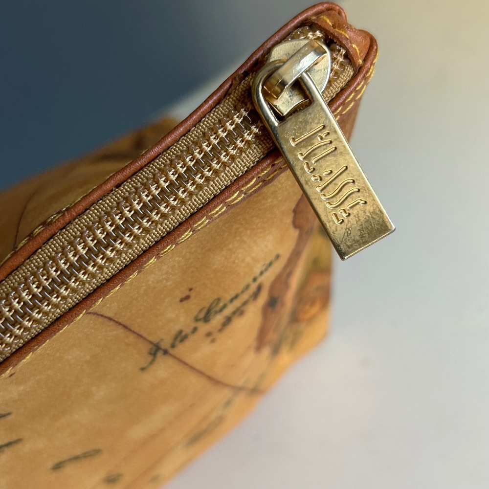 Alviero Martini 1a Classe Classic Map Cosmetic Toiletry Bag Italy World's Fair - Picture 8 of 12